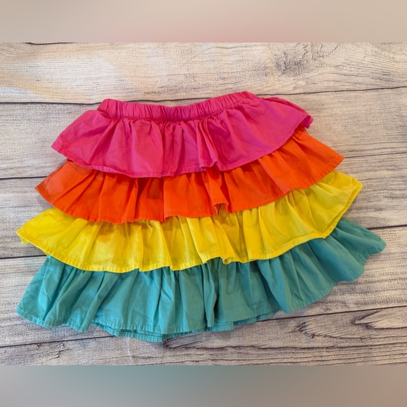 Gymboree Girls Rainbow Tiered Skort - Festive Fruit - Pink/size 7 - Picture 4 of 8